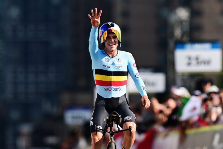 evenepoel fourth world time trial title danes
